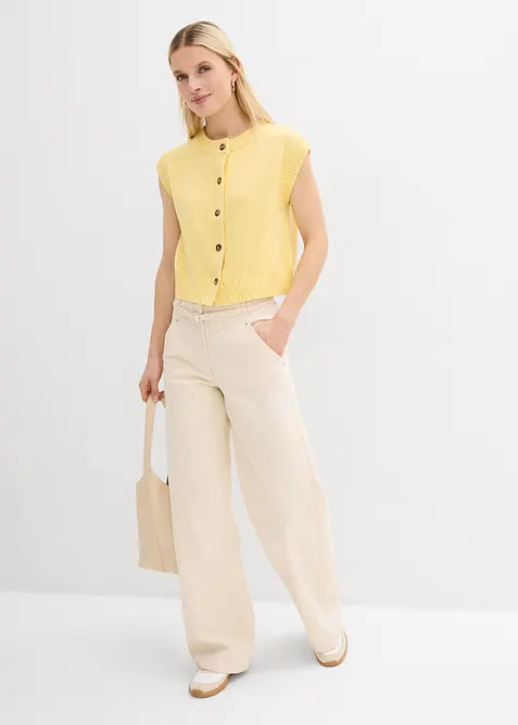 Gilet sans manches en maille, bonprix