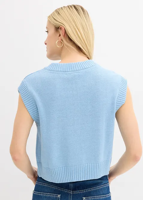 Gilet sans manches en maille, bonprix