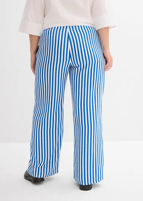 Pantalon large &agrave; pinces, fluide, bonprix