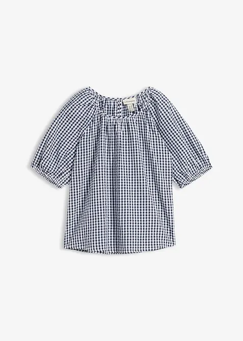 Blouse &agrave; manches courtes 100% coton, bonprix