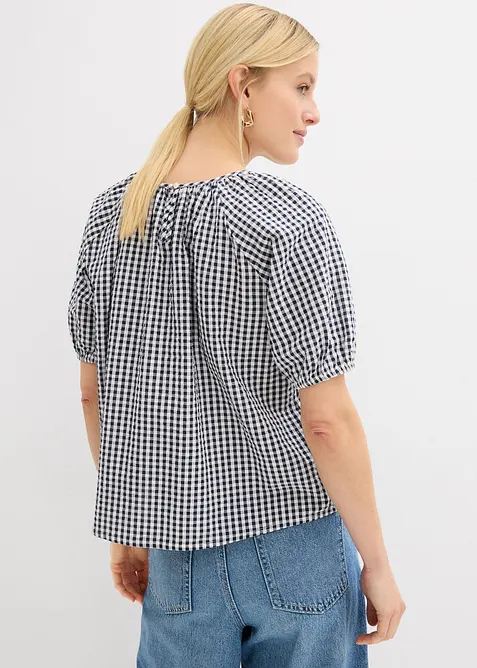 Blouse &agrave; manches courtes 100% coton, bonprix