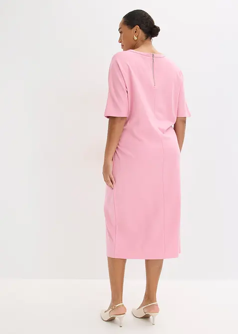 Robe midi en Punto di Roma confortable, bonprix