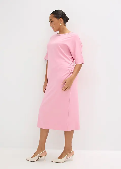 Robe midi en Punto di Roma confortable, bonprix