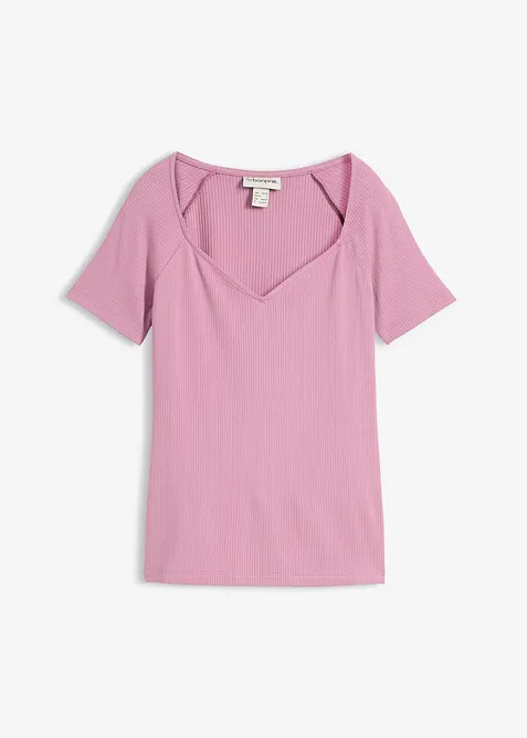 T-shirt c&ocirc;tel&eacute; en viscose extensible, bonprix