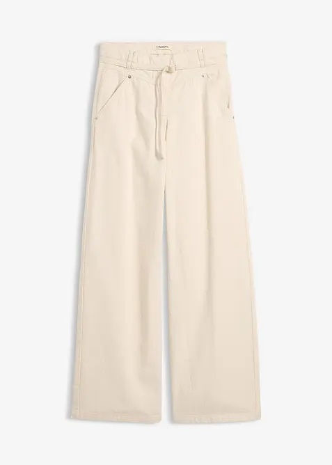 Pantalon en twill 100% coton, bonprix