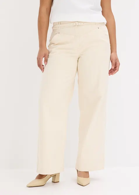 Pantalon en twill 100% coton, bonprix