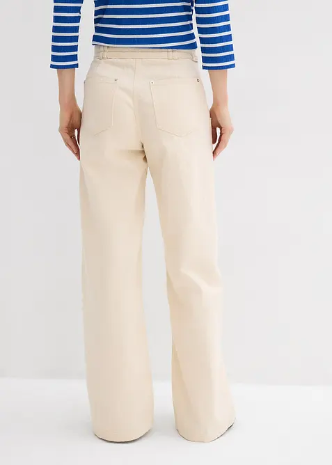 Pantalon en twill 100% coton, bonprix