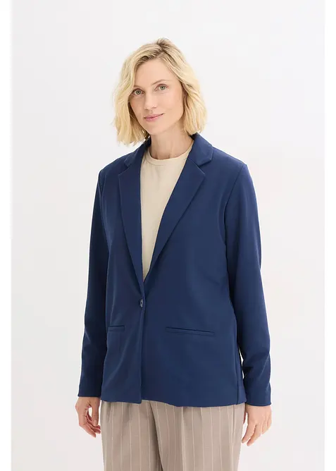 Blazer en jersey cr&ecirc;pe, bonprix