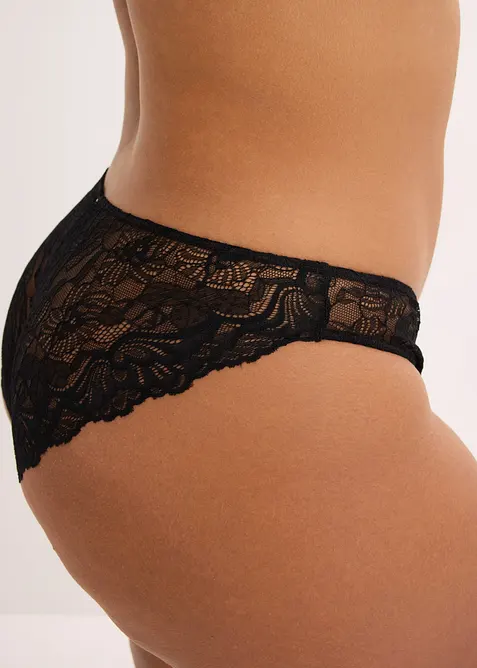 Slip mini en satin imprim&eacute;, bonprix