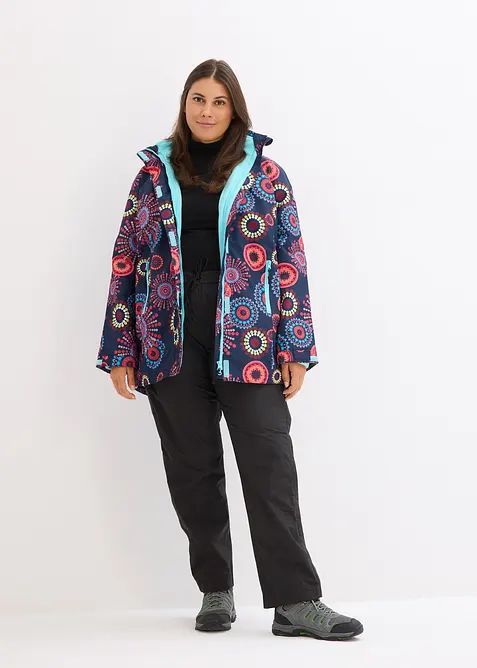 Veste fonctionnelle 3 en 1 &agrave; capuche, imperm&eacute;able, bonprix