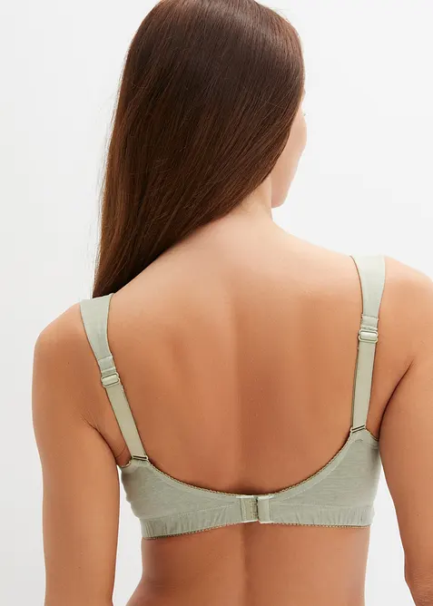 Lot de 2 soutiens-gorge d&rsquo;allaitement coton sans armatures, bonprix