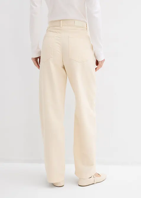 Jean barrel, taille mi-haute, bonprix