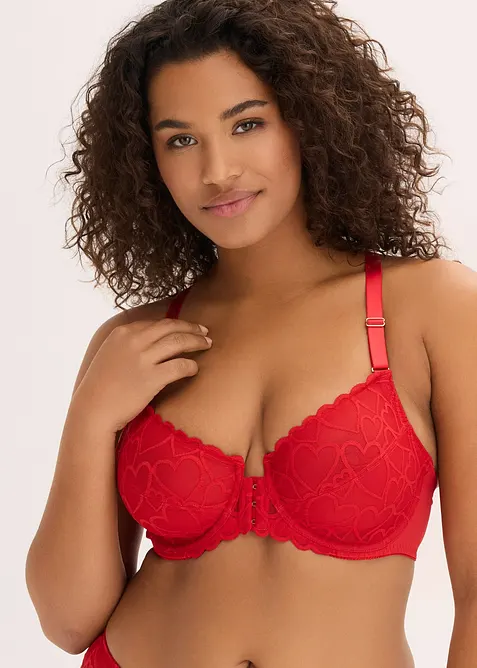 Soutien-gorge agraf&eacute; devant avec dentelle, bonprix