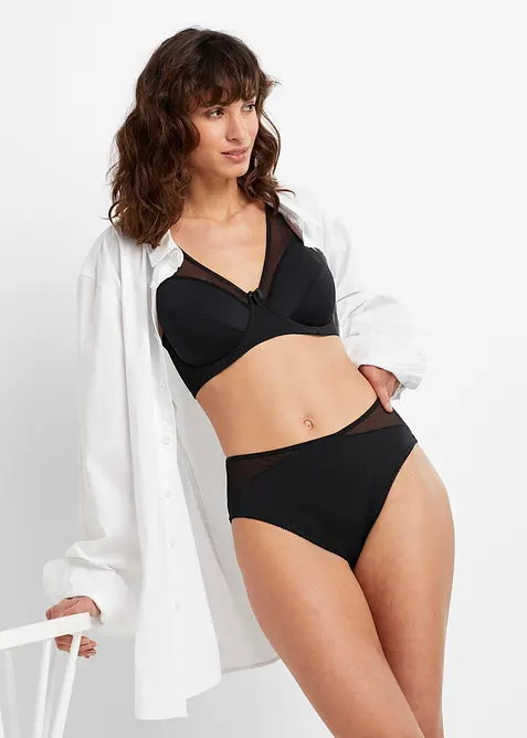 Lot de 2 soutiens-gorge &agrave; armatures avec mesh, bonprix