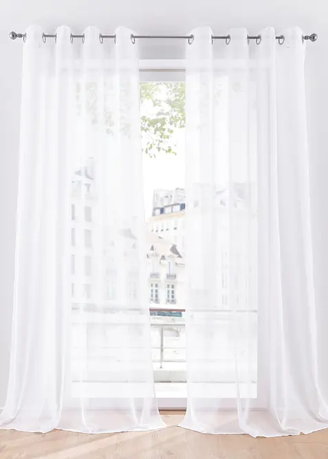 Voilage finement textur&eacute; (1 pce), aussi en XXL, bonprix