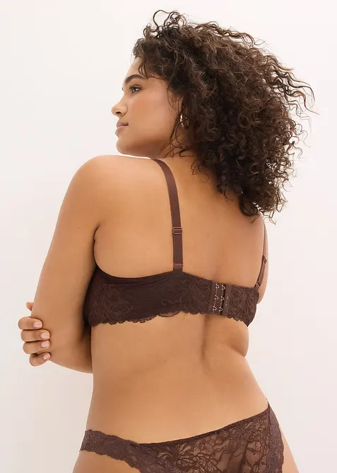 Soutien-gorge semi-rembourr&eacute; &agrave; armatures et dentelle, bonprix