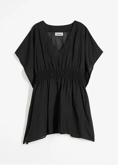 Tunique de plage transparente &agrave; col V, bonprix