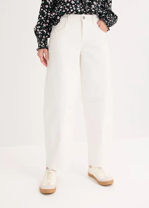 Pantalon en twill de coton extensible, bonprix