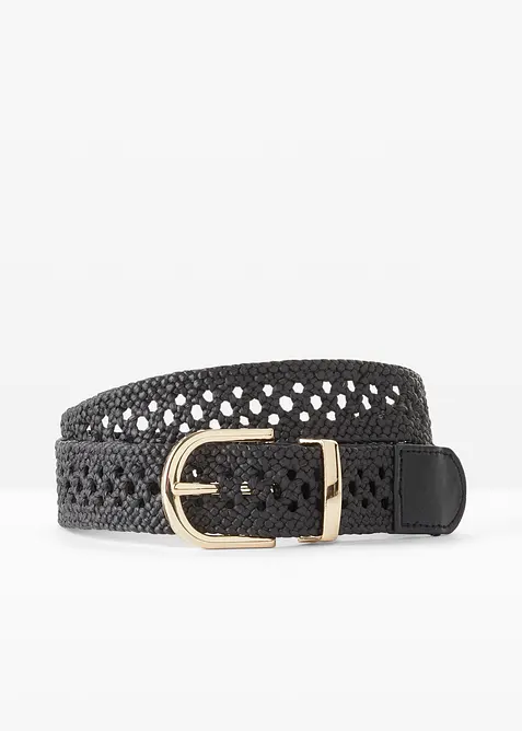 Ceinture tress&eacute;e &agrave; boucle classique, bonprix