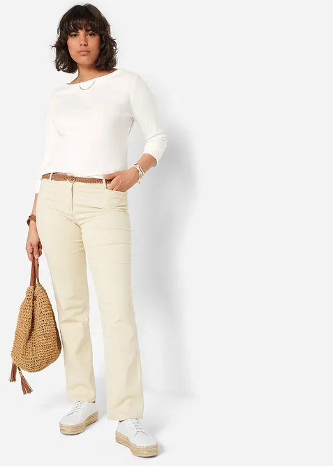 Ceinture tress&eacute;e &agrave; boucle carr&eacute;e, bonprix