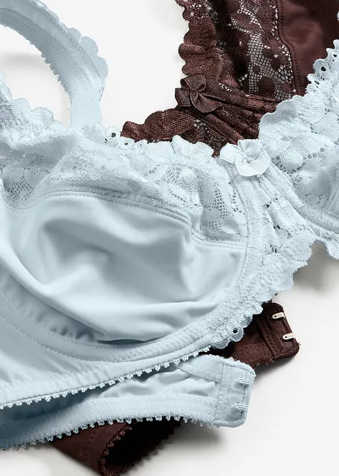 Lot de 2 soutiens-gorge minimiseurs &agrave; bretelles rembourr&eacute;es, bonprix