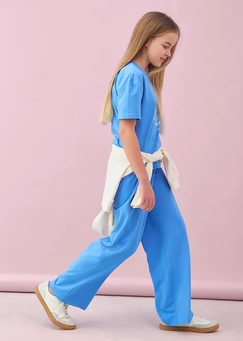 T-shirt et pantalon (ens. 2 pces) en coton extensible, bonprix