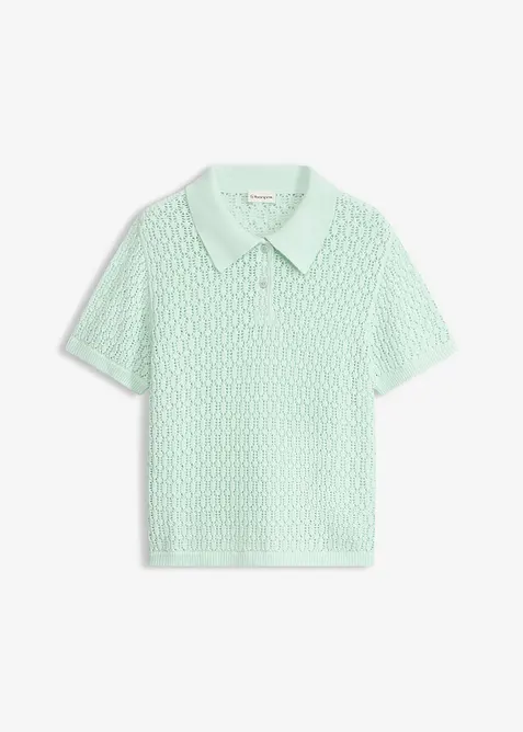 Pull ajour&eacute; 100% coton, bonprix