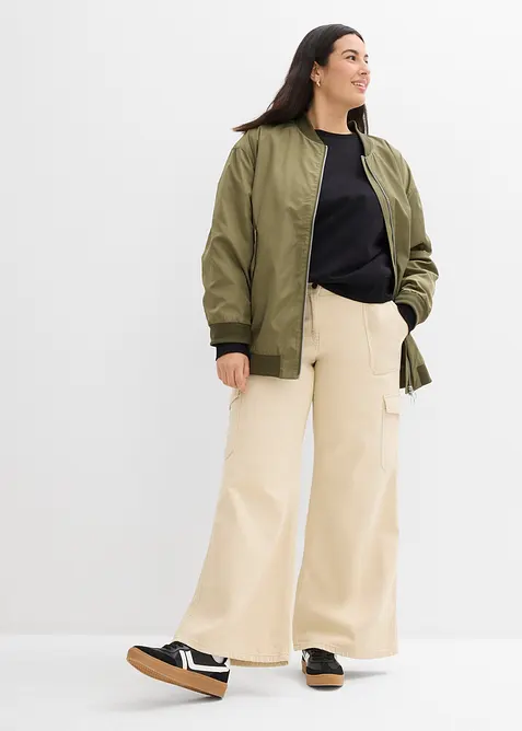 Pantalon cargo 100% coton, bonprix