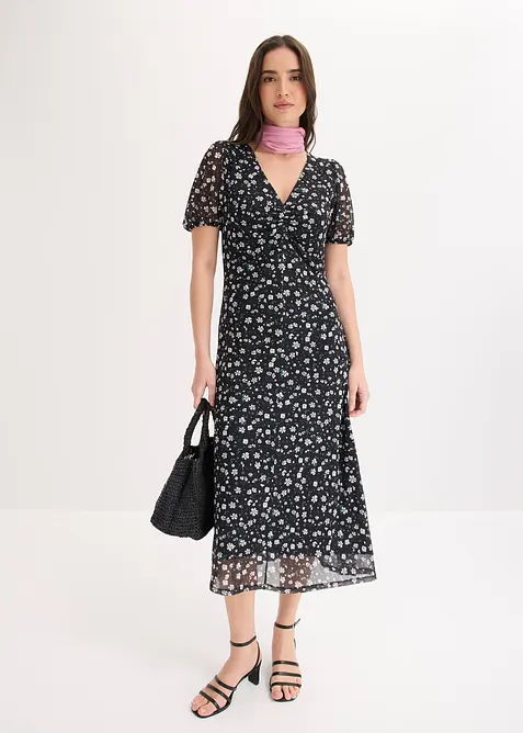 Robe &eacute;vas&eacute;e en jersey, bonprix