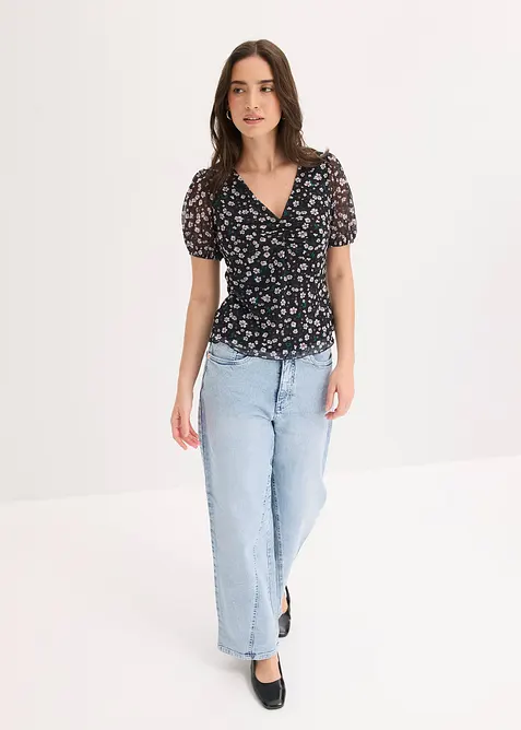 T-shirt en mesh d&eacute;licat, bonprix