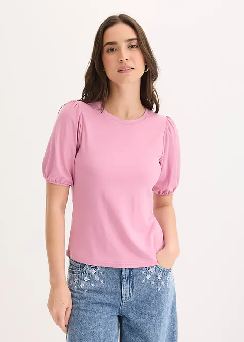 T-shirt doux en viscose extensible, bonprix