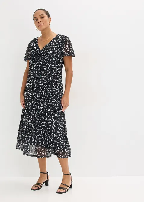 Robe &eacute;vas&eacute;e en jersey, bonprix