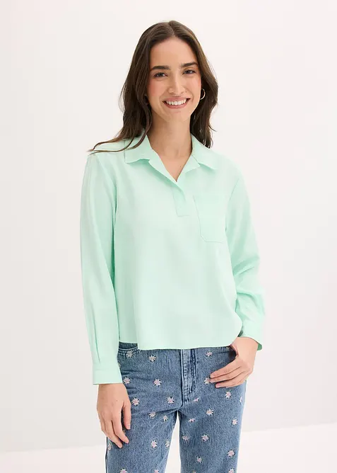 Tunique ample en viscose m&eacute;lang&eacute;e, bonprix