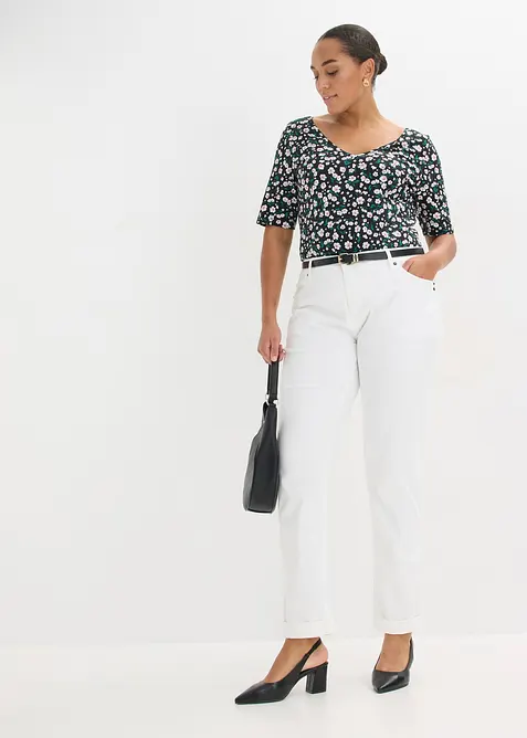 T-shirt en coton extensible, bonprix