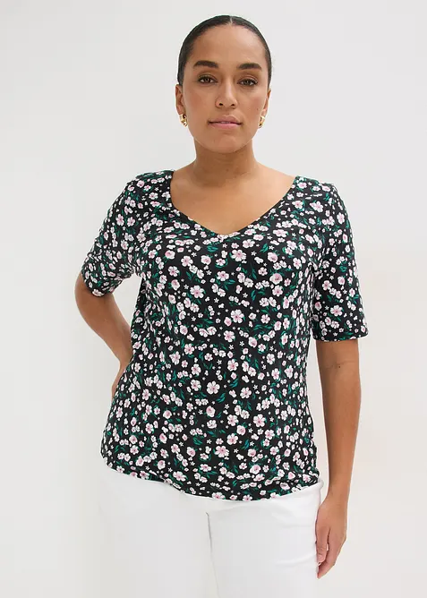 T-shirt en coton extensible, bonprix