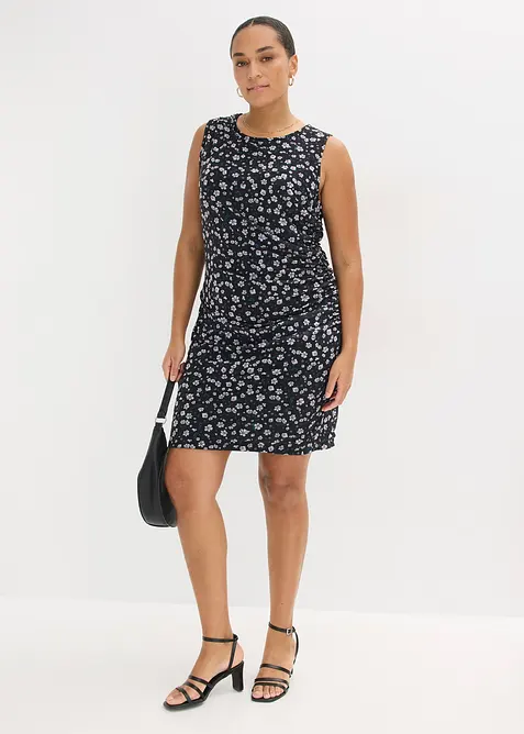 Robe courte et cintr&eacute;e en mesh, bonprix