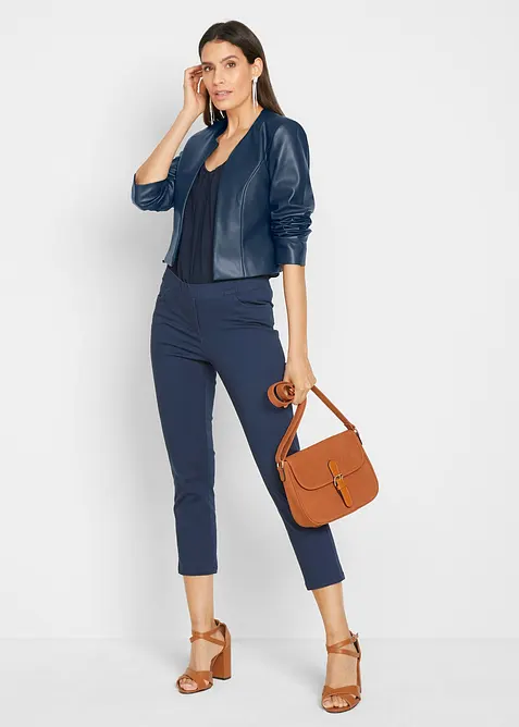 Pantalon 7/8 &agrave; taille &eacute;lastiqu&eacute;e, bonprix