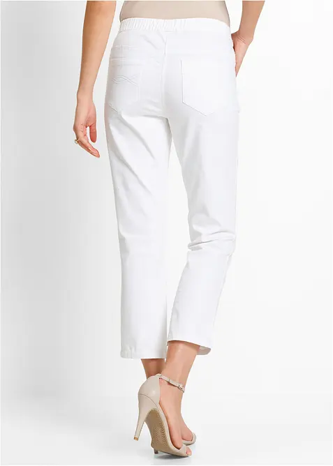 Pantalon 7/8 &agrave; taille &eacute;lastiqu&eacute;e, bonprix