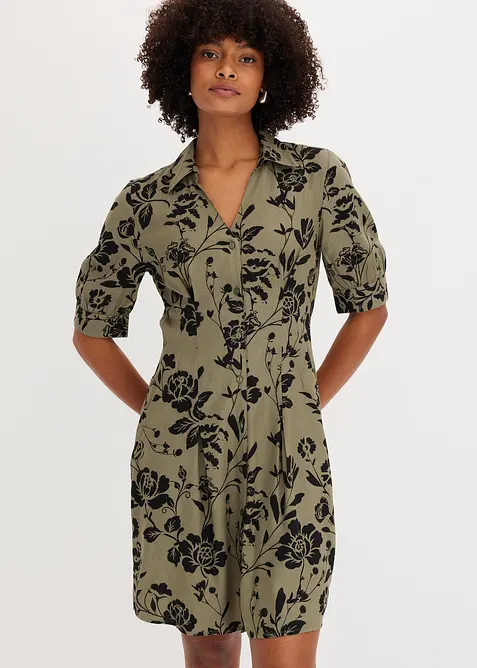 Robe-chemise en viscose fluide, bonprix