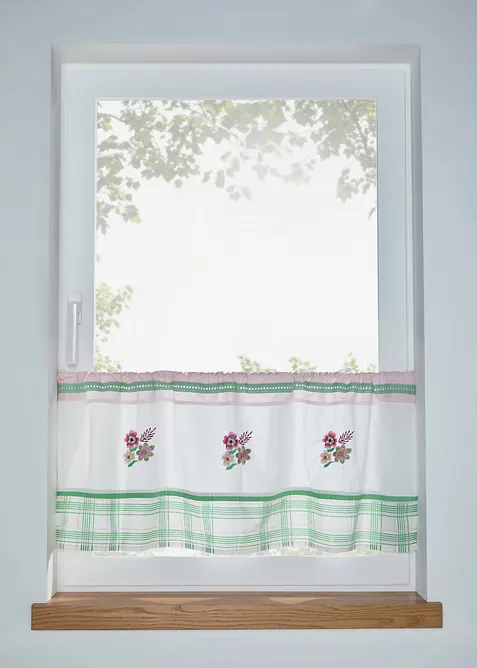 Brise-bise brod&eacute; en coton, bonprix