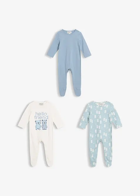 Lot de 3 dors-bien 100% coton, bonprix