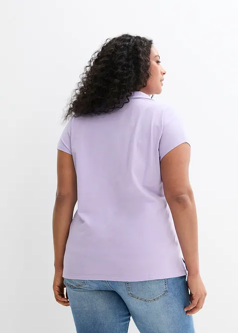 T-shirt &agrave; col polo ouvert, bonprix