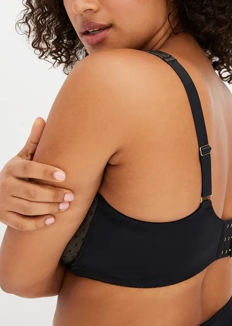 Soutien-gorge minimiseur &agrave; broderie &eacute;l&eacute;gante, bonprix