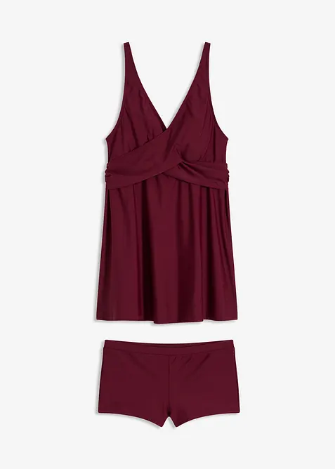 Tankini long (ens. 2 pces) &agrave; encolure V, bonprix