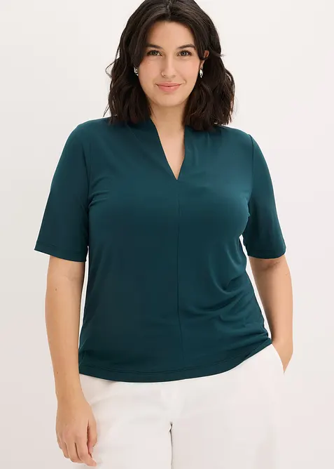 T-shirt &agrave; col calice, bonprix