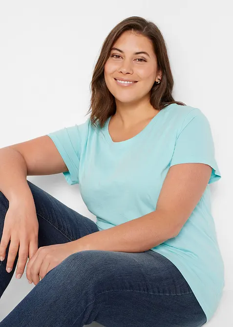 Lot de 5 T-shirts col rond, bonprix