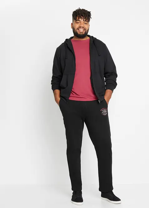 Pantalon de jogging avec d&eacute;tails sportifs, bonprix