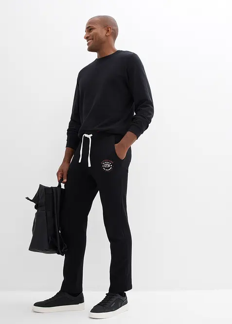 Pantalon de jogging avec d&eacute;tails sportifs, bonprix