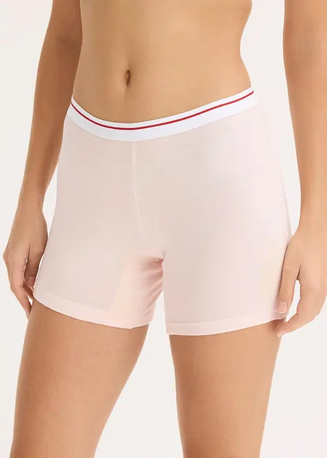 Lot de 4 boxers coton mi-longs pour femme, bonprix