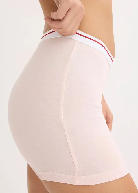 Lot de 4 boxers coton mi-longs pour femme, bonprix